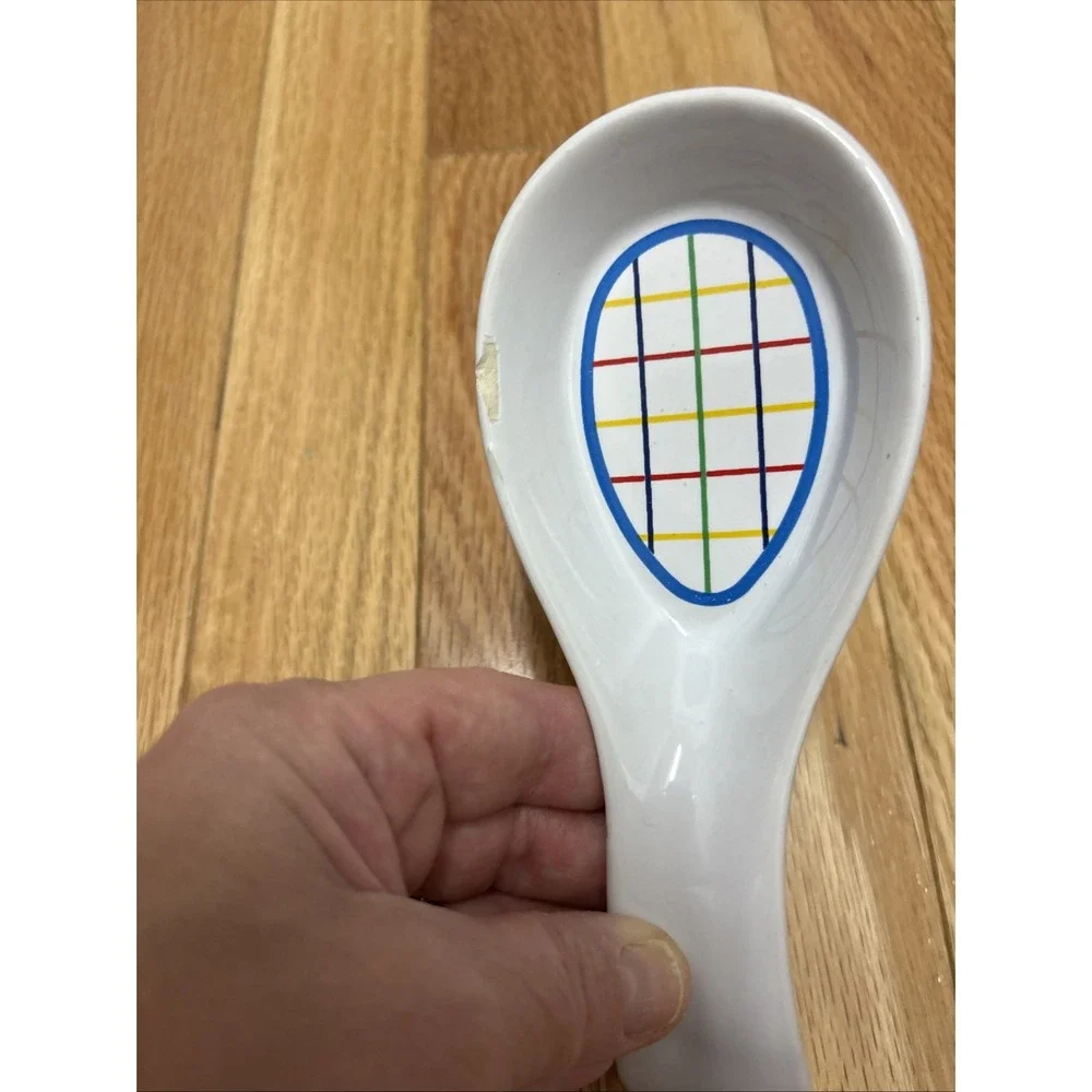 Mardi‎ Gras Collection 80s Spoon Rest Mt. Clemens Pottery Kitchen Galley Jazz